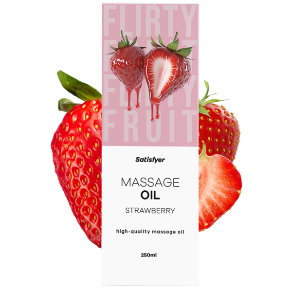Huile de massage Fraise 250 ml Satisfyer 